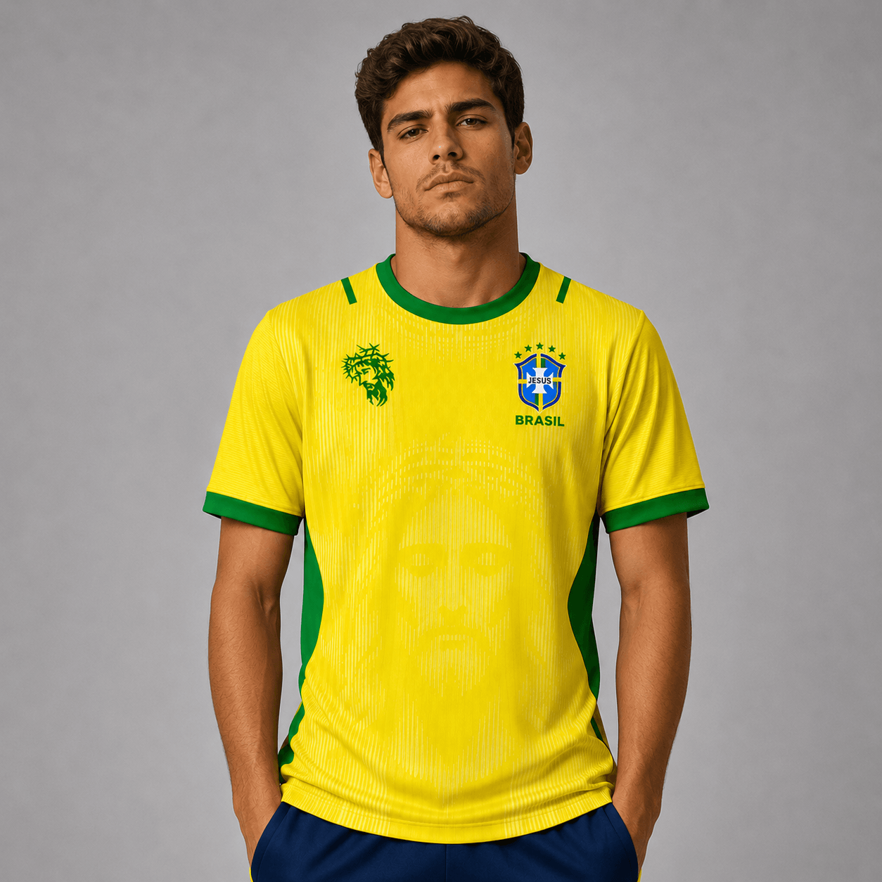 Camiseta Jesus Amarela