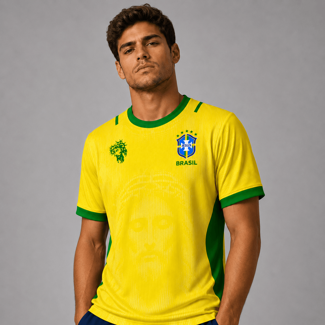 Camiseta Jesus Amarela