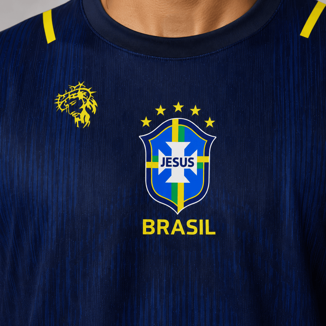 Camiseta Jesus Azul