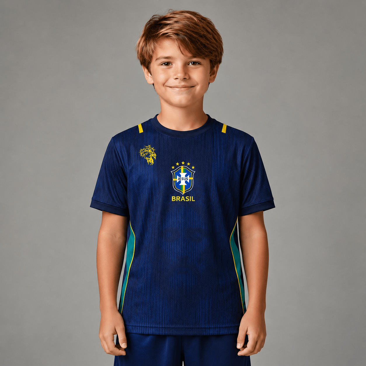 Camiseta Jesus Azul