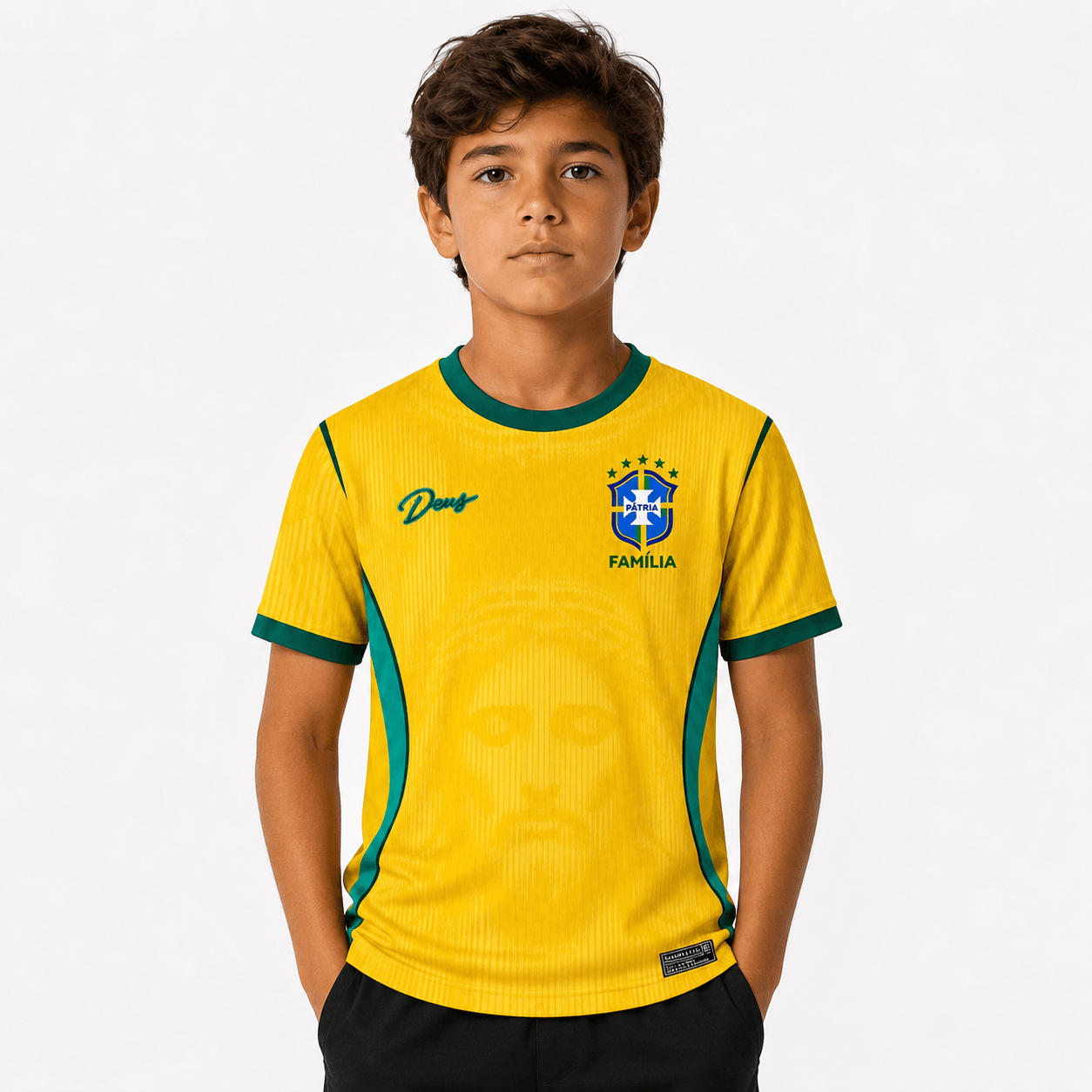 Camiseta Deus Pátria e Família Infantil