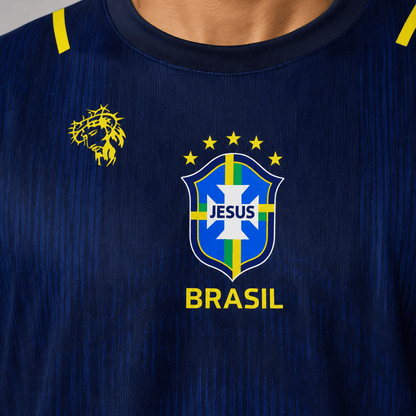 Camiseta Jesus Azul